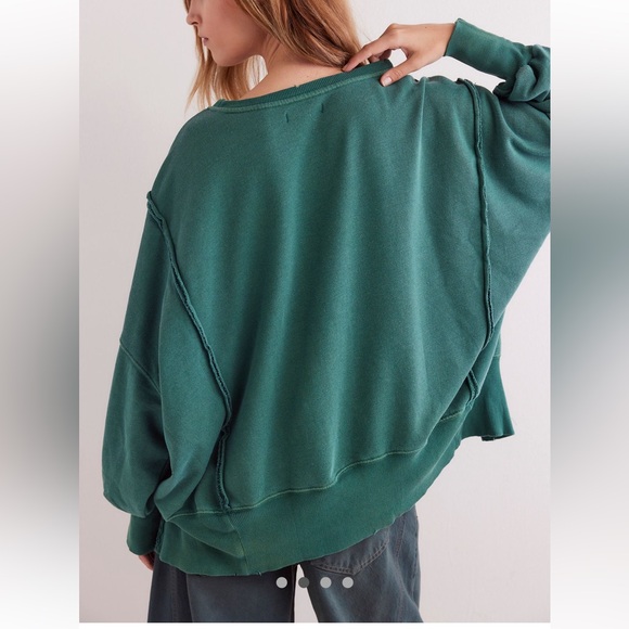 NWOT We the Free Green Camden Sweatshirt size large - Picture 5 of 14